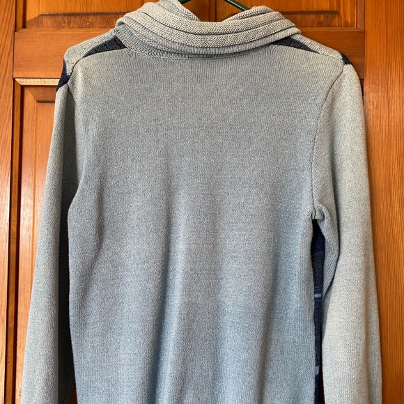 Blue Willis button up multi blue sweater - Picture 4 of 4